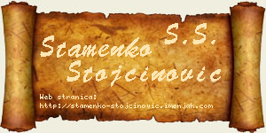 Stamenko Stojčinović vizit kartica